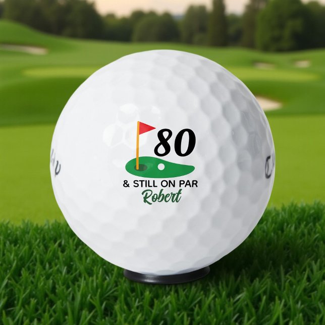 Pelotas De Golf Gracioso regalo personalizado de cumpleaños número (Subido por el creador)