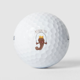 Pelotas De Golf Gracioso saltando a la personalizado de pescado de