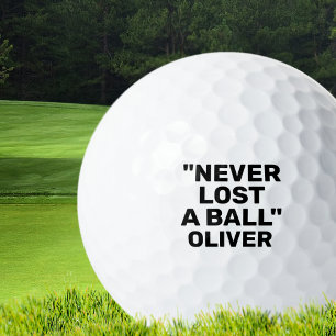Pelotas De Golf Gracioso y Personalizado Perdido