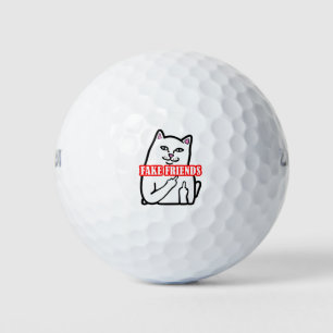 Pelotas De Golf Graciosos amigos falsos del dedo medio del gato