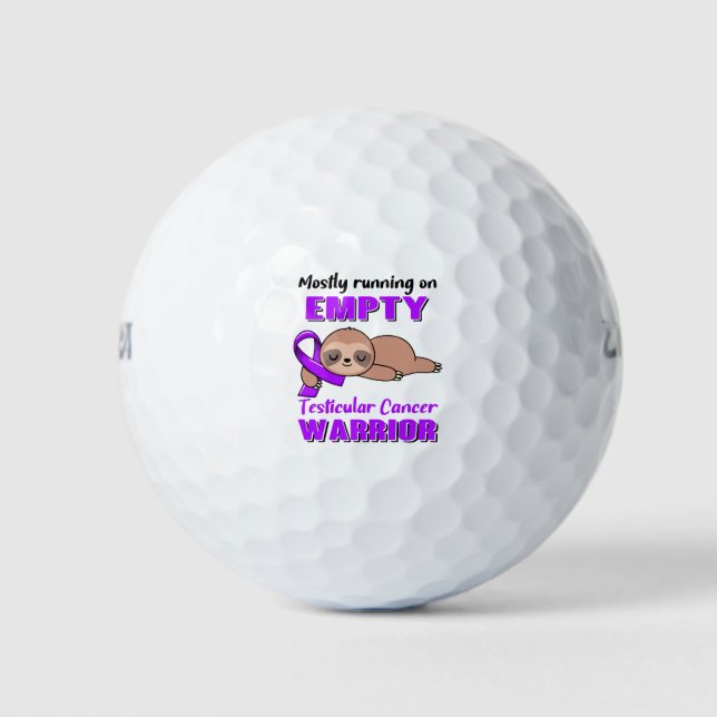 Pelotas De Golf Graciosos regalos de concienciación sobre el cánce (Anverso)