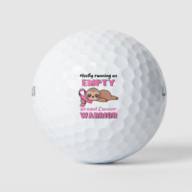 Pelotas De Golf Graciosos regalos de sensibilización sobre el cánc (Anverso)