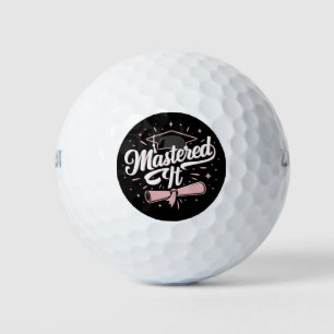 Pelotas De Golf Graduación MBA de licenciado en licenciatura en te
