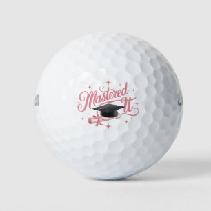 Pelotas De Golf Graduado con Máster Licenciado MBA Graduación