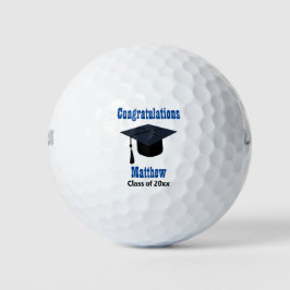 Pelotas De Golf Graduado de Graduación de Cap Golfer Keepsake