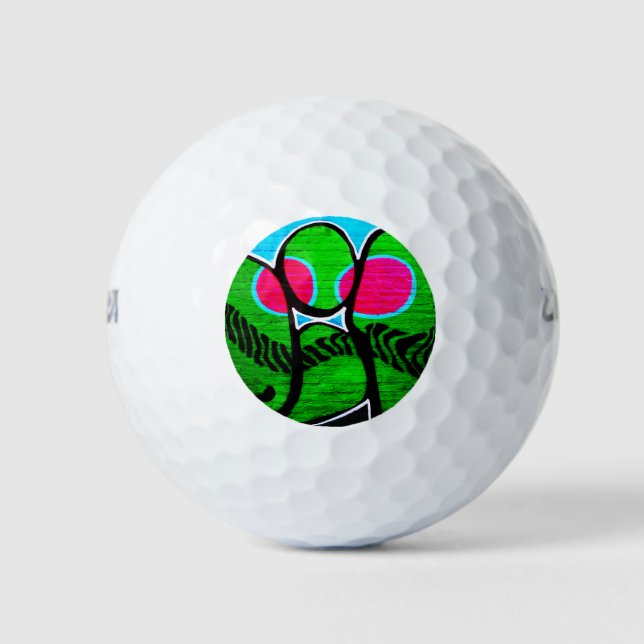 Pelotas De Golf Graffiti 12 wu gbcnm (Anverso)