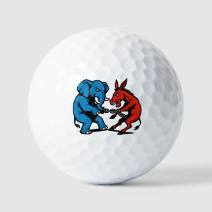 Pelotas De Golf Gráfico de Elefante vs Burro