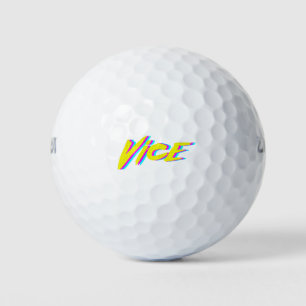 Pelotas De Golf Gráfico retro de VICE Neon