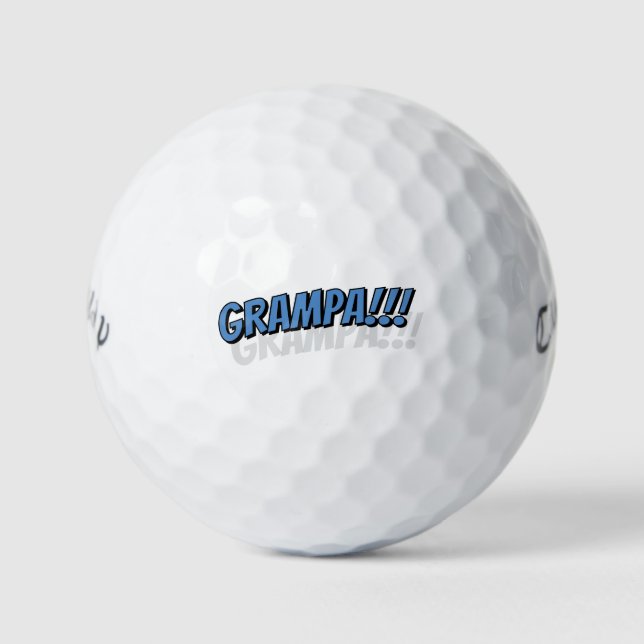 Pelotas De Golf ¡¡Grampa!! Cómic Guay simple moderno (Anverso)
