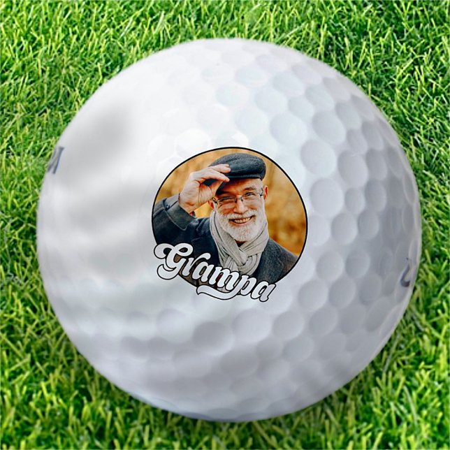 Pelotas De Golf Grampa Retro Vintage Simple Diversión (Subido por el creador)