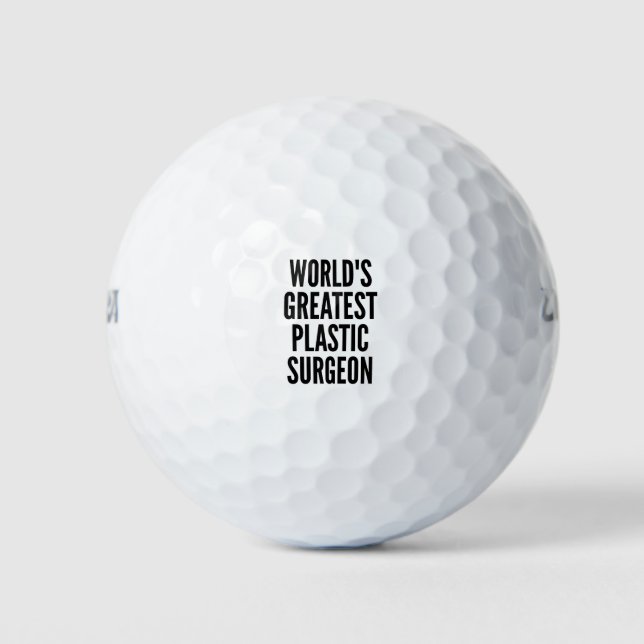 Pelotas De Golf Gran Cirujano Plástico del Mundo (Anverso)