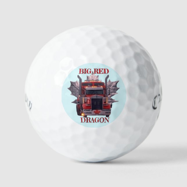 PELOTAS DE GOLF GRAN DRAGÓN ROJO (Anverso)