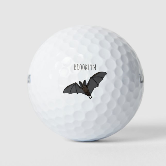 Pelotas De Golf Gran ilustracion de personalizado de murciélagos v (Anverso)