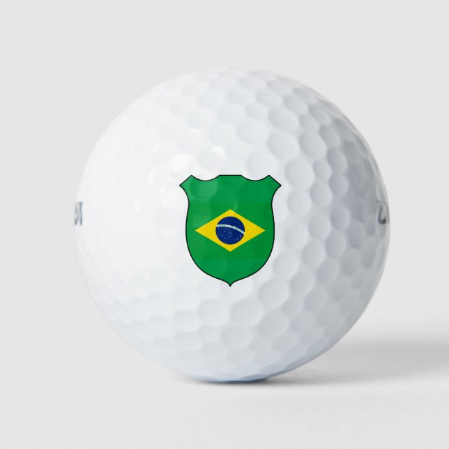 Pelotas De Golf Gran Patriótico de Bandera de Brasil (Anverso)