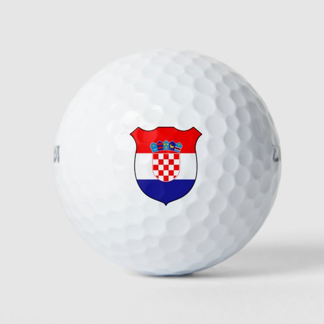 Pelotas De Golf Gran Patriótico de Bandera de Croacia (Anverso)