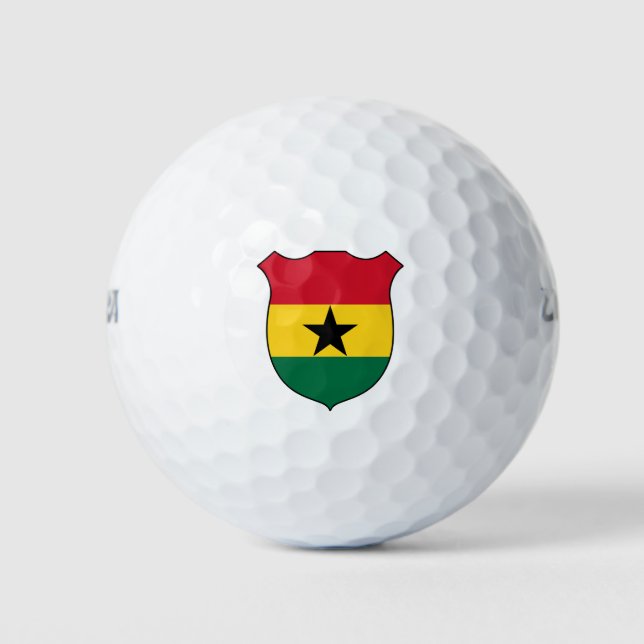 Pelotas De Golf Gran Patriótico de Bandera de Ghana (Anverso)