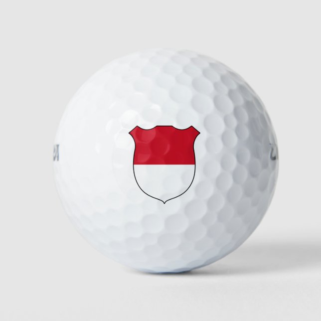 Pelotas De Golf Gran Patriótico de Bandera de Mónaco (Anverso)