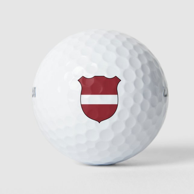 Pelotas De Golf Gran Patriótico de la Bandera de Letonia (Anverso)