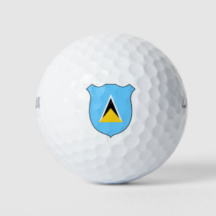 Pelotas De Golf Gran Patriótico de la Bandera de Santa Lucía