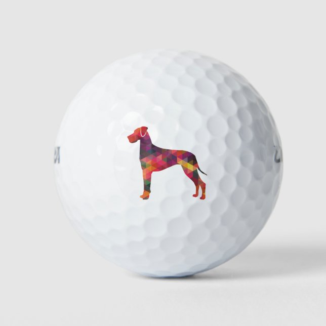 Pelotas De Golf Gran patrón geométrico de perro dane Multi (Anverso)
