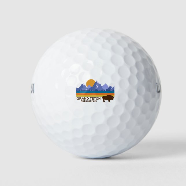 PELOTAS DE GOLF GRAND TETON PARQUE NACIONAL (Anverso)