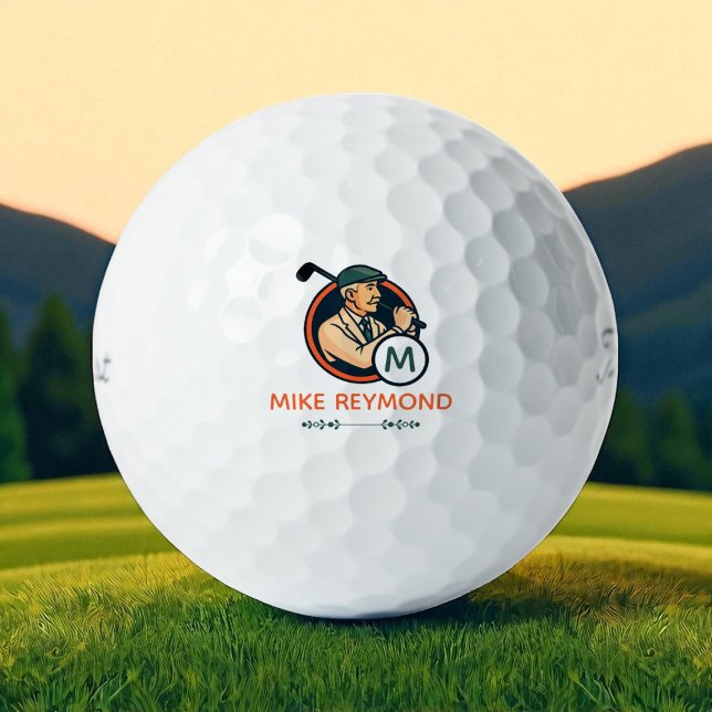 Pelotas De Golf Grandpa Name and Golfer Icon custom (Subido por el creador)