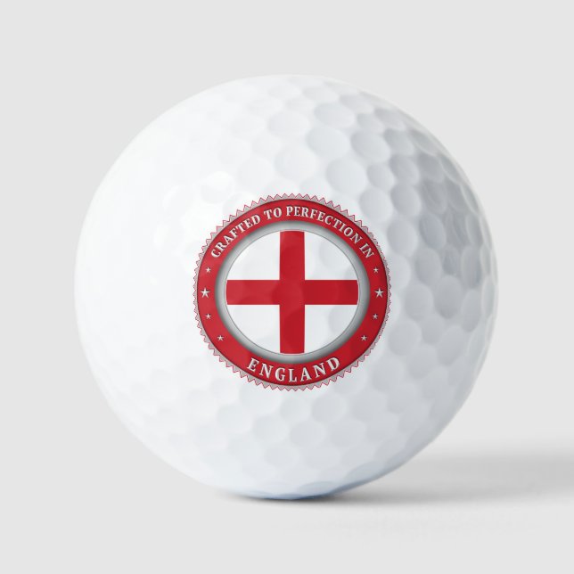 Pelotas De Golf Graviado A La Perfección En Inglaterra (Anverso)