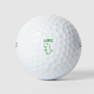 Pelotas De Golf Green Angry T Rex Dino
