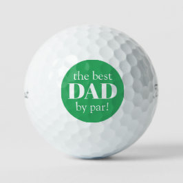 Pelotas De Golf Green Best Dad By Par Padre's Day Golf Balls