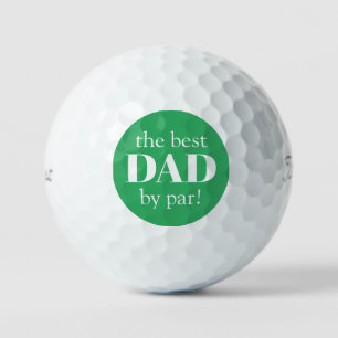Pelotas De Golf Green Best Dad By Par Padre's Day Golf Balls