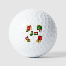 Pelotas De Golf Green Christmas Creature with Gift Boxes
