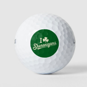 Pelotas De Golf Green Funny Irish Patty's Shamrock Saint Patricks