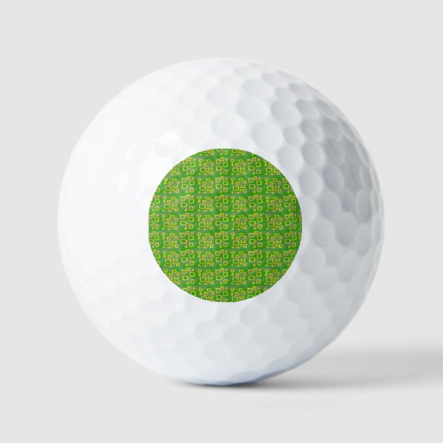 Pelotas De Golf Green Geometric (Anverso)