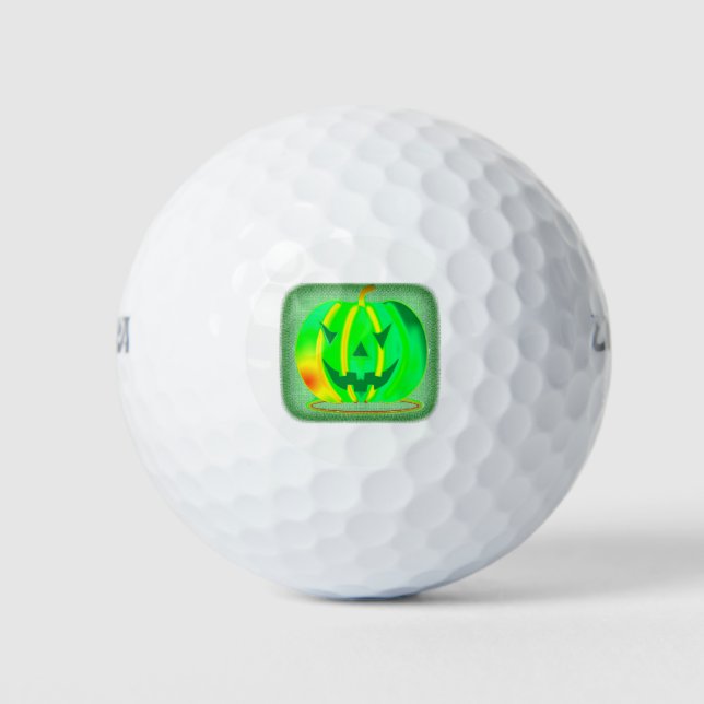 Pelotas De Golf Green Jack o'lantern Halloween Thunder_Cove (Anverso)