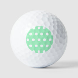 Pelotas De Golf Green Poka Dots