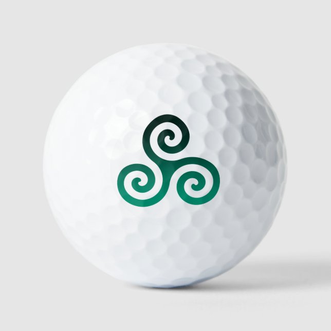 Pelotas De Golf Green Triskele (Anverso)