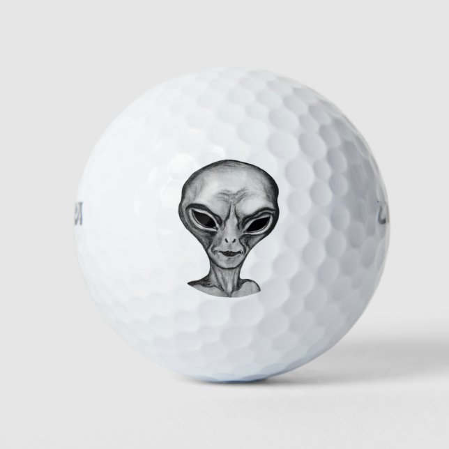 Pelotas De Golf Grey Alien (Anverso)