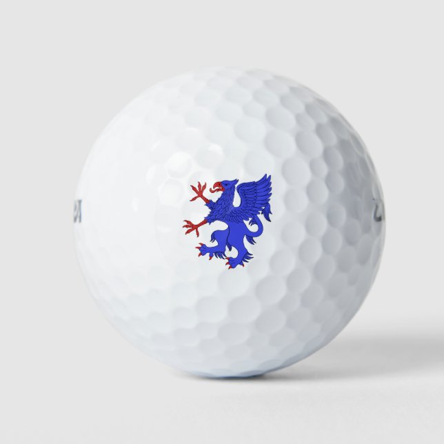 Pelotas De Golf Griffin Rampant Azure (Anverso)