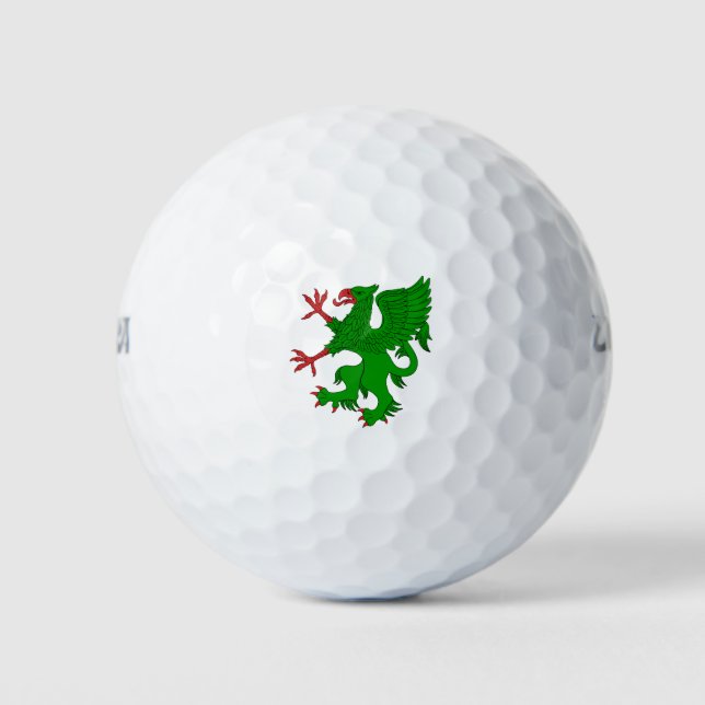 Pelotas De Golf Griffin Rampant Vert (Anverso)