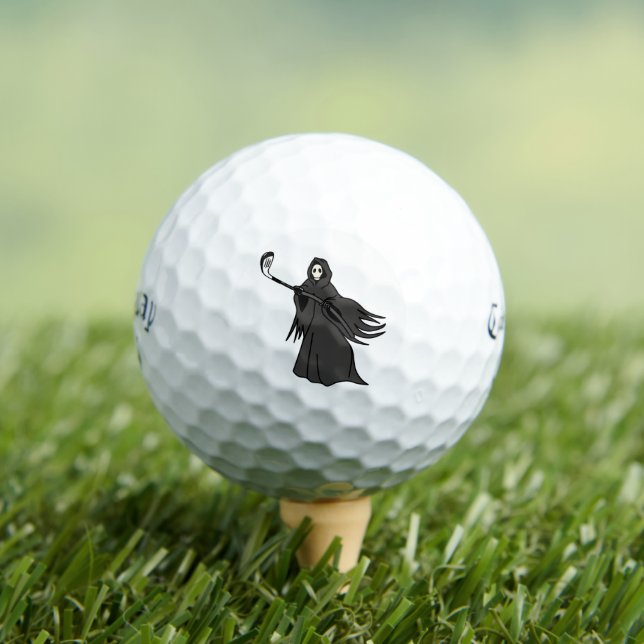 Pelotas De Golf Grim Reaper Golfer Balls | Custom Callaway Style (Camiseta in situ)