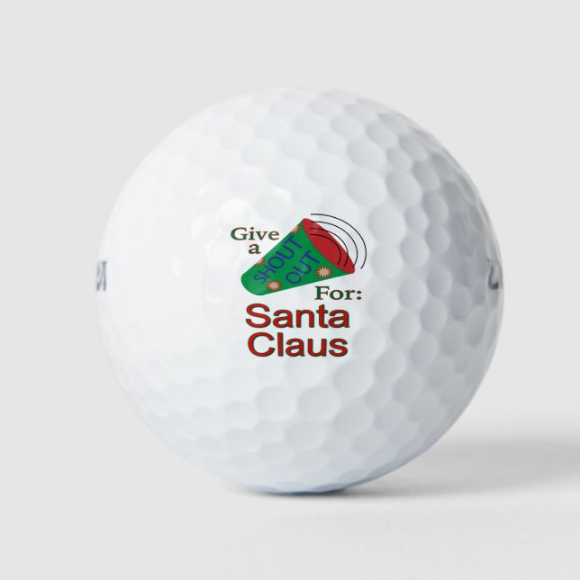 Pelotas De Golf Gritos para Santa Claus (Anverso)