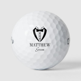 Pelotas De Golf Groom Black Tuxedo With Bow Tie