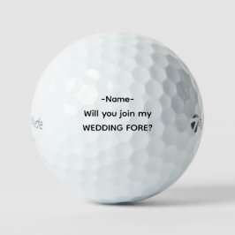 Pelotas De Golf Groomsman Proposal Funny PAR TEE Favors Golf Balls