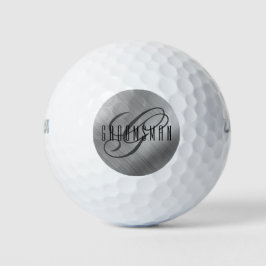 Pelotas De Golf Groomsmen personalizado cepillado de plata