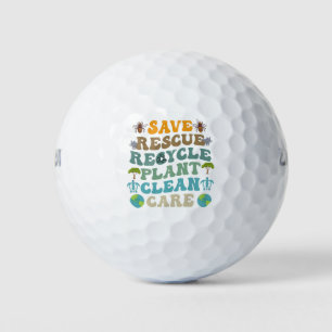 Pelotas De Golf Groovy Salva Abejas Rescata Animales Recicla Día d