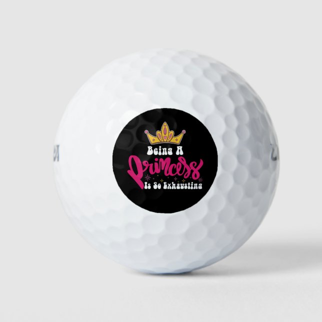 Pelotas De Golf Groovy Ser Princesa Es Un Chica Tan Agobiante (Anverso)