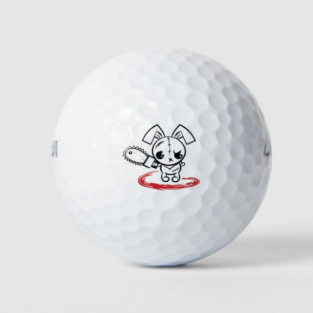 Pelotas De Golf Grumpy Voodoo Bunny (Anverso)