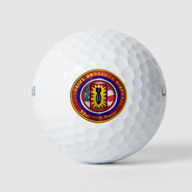 Pelotas De Golf Grupo de Eliminación de Municiones Explosivas 52º  (Anverso)