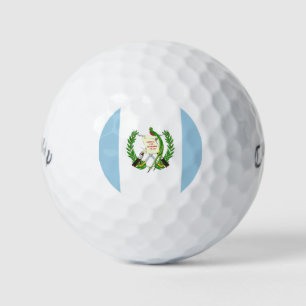 Pelotas De Golf Guatemala Flag Emblem