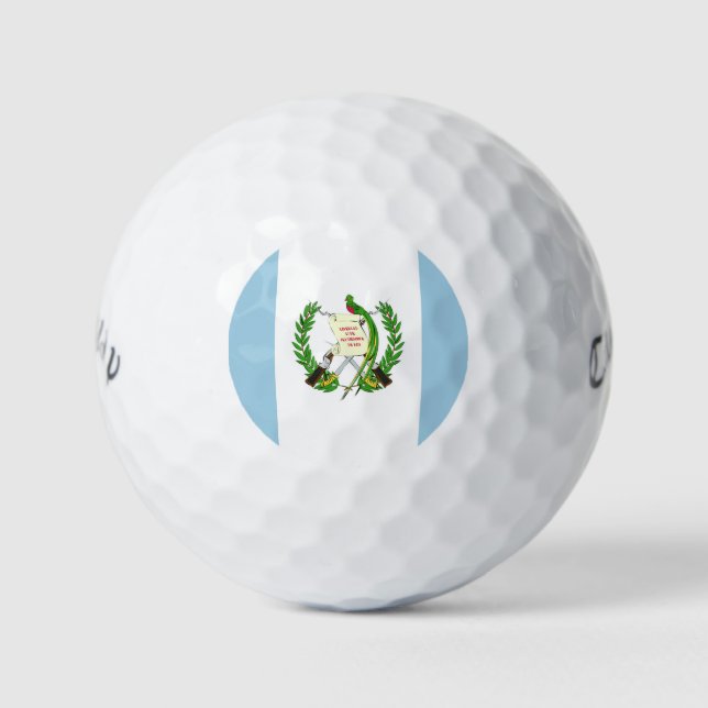 Pelotas De Golf Guatemala Flag Emblem (Anverso)